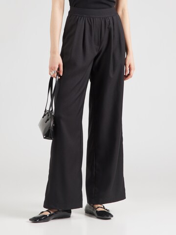 STUDIO SELECT Wide leg Pleat-front trousers 'Davinia' in Black: front