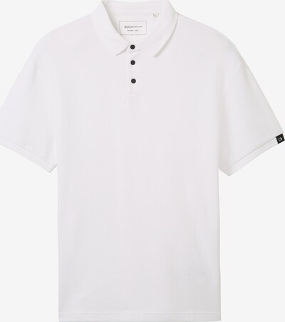 TOM TAILOR DENIM Poloshirt in schwarz / weiß, Produktansicht