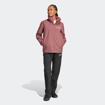 ADIDAS TERREX Outdoor Jacket 'Ess' in Purple