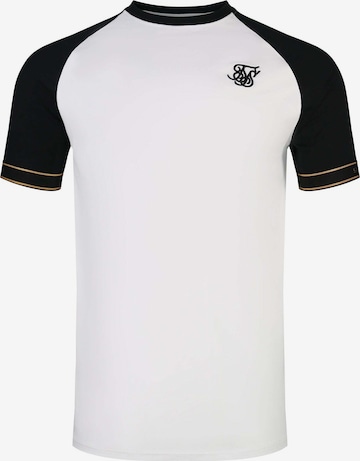 balta SikSilk Marškinėliai 'Tech': priekis