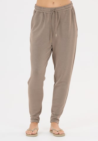 Athlecia Tapered Sweatpants 'Jacey' in Braun: Vorderseite