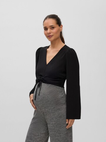 Chemisier 'VMMLISBETH' Vero Moda Maternity en noir : devant