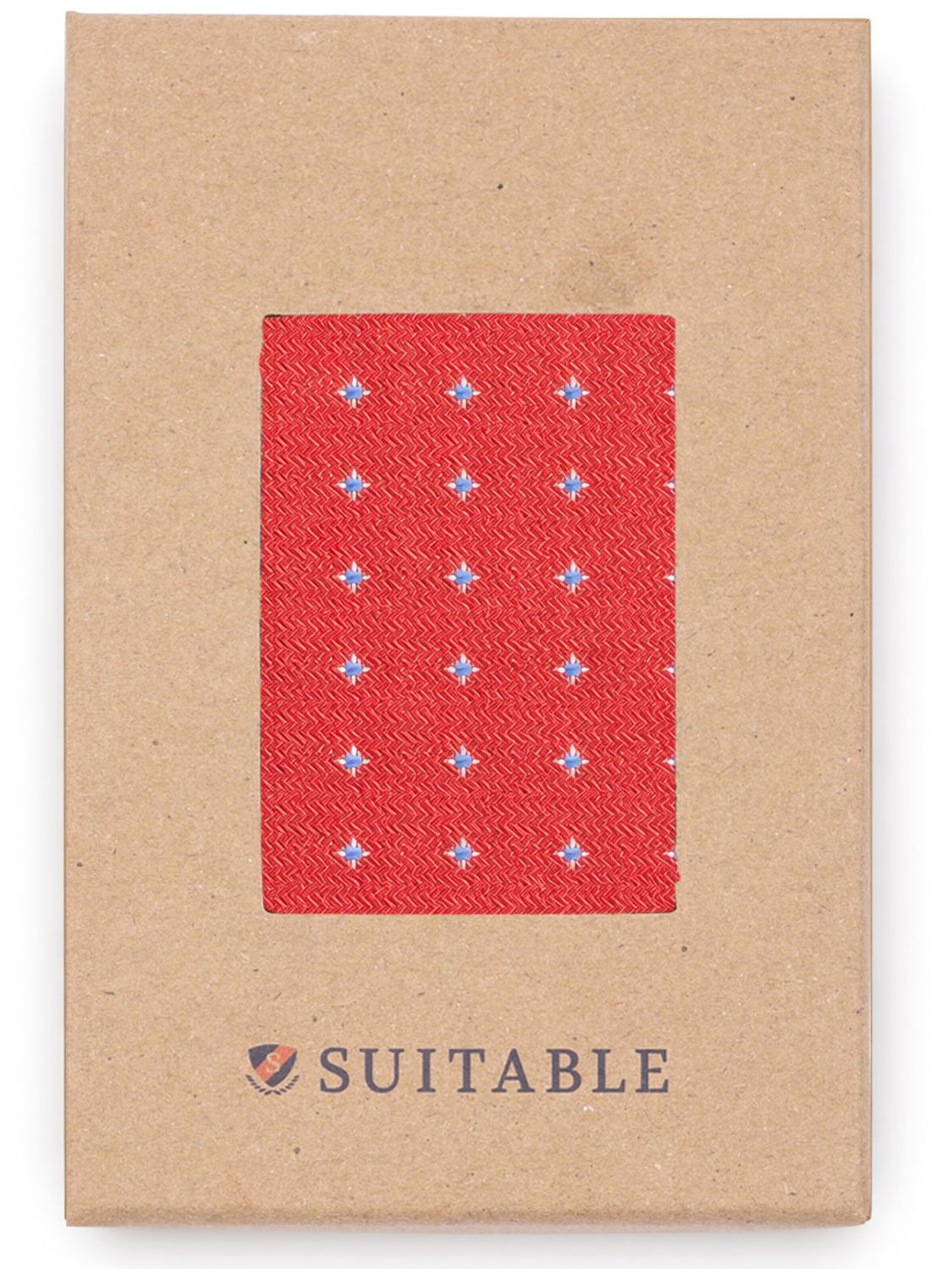 Suitable Pocket square in Red