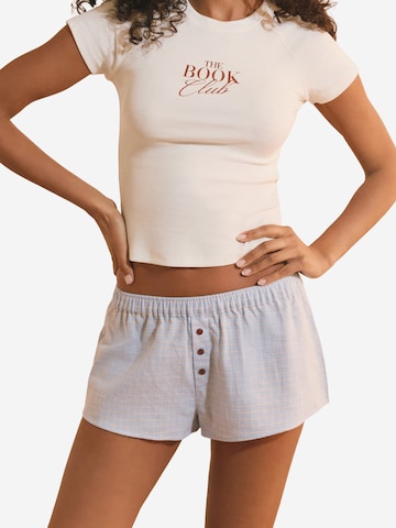 ETAM Pyjamashorts 'Raisa' in Beige
