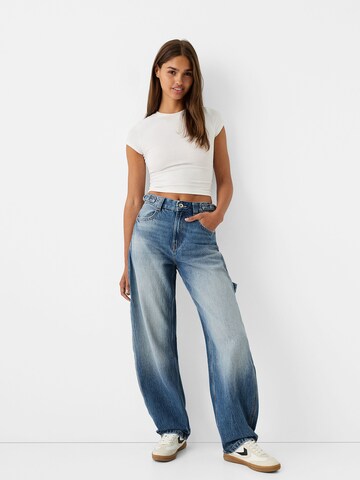 Wide leg Jeans di Bershka in blu