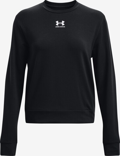 UNDER ARMOUR Sportsweatshirt 'Rival' in schwarz / weiß, Produktansicht