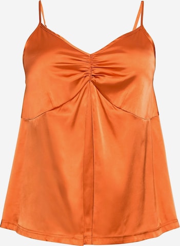 SHEEGO - Top en naranja: frente