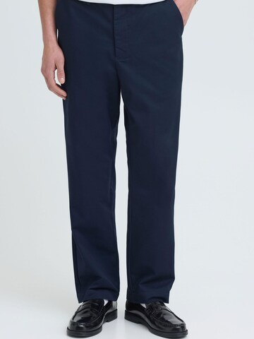 !Solid Regular Chino Pants 'Alann' in Blue