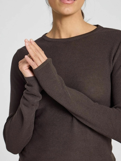 Gai+Lisva Pullover 'Freja' i mørkebrun, Produktvisning