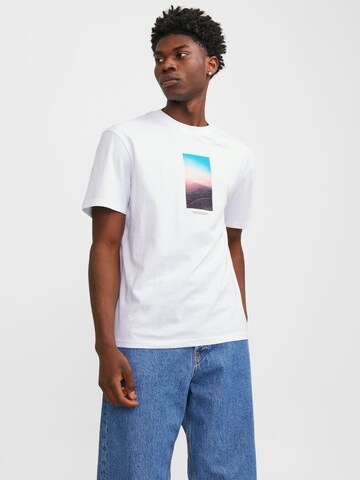 JACK & JONES Μπλουζάκι 'JORVesterbro' σε λευκό: μπροστά