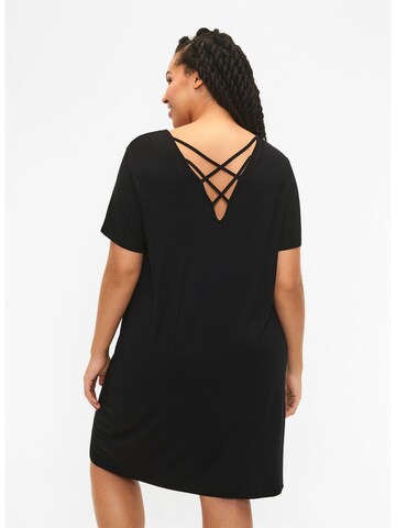 Zizzi Summer Dress 'Cassy' in Black