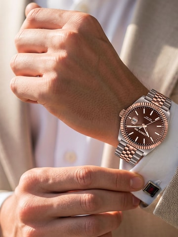 CERRUTI 1881 Zegarek analogowy 'Date watch Chienti' w kolorze srebrny