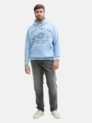 TOM TAILOR Men + Sweatshirt in Blauw