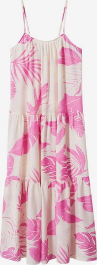 MANGO Лятна рокля 'Gari' в розово / бяло, Преглед на продукта