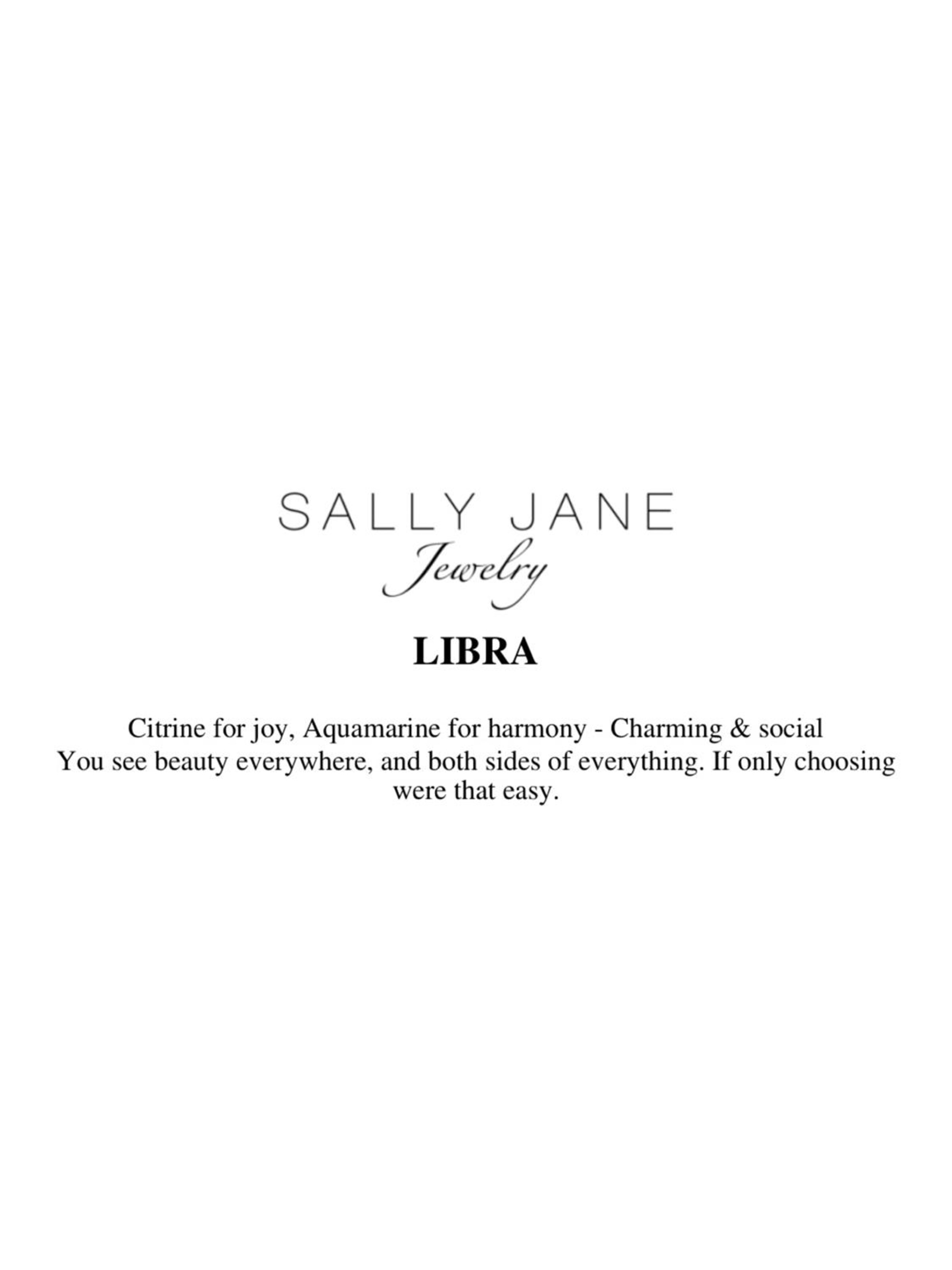 Braccialetto '18k Gold Plated Libra | Weegschaal Zodiac' di Sally Jane Jewelry in oro