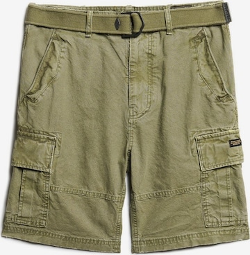 Superdry Regular Cargo Pants in Green: front