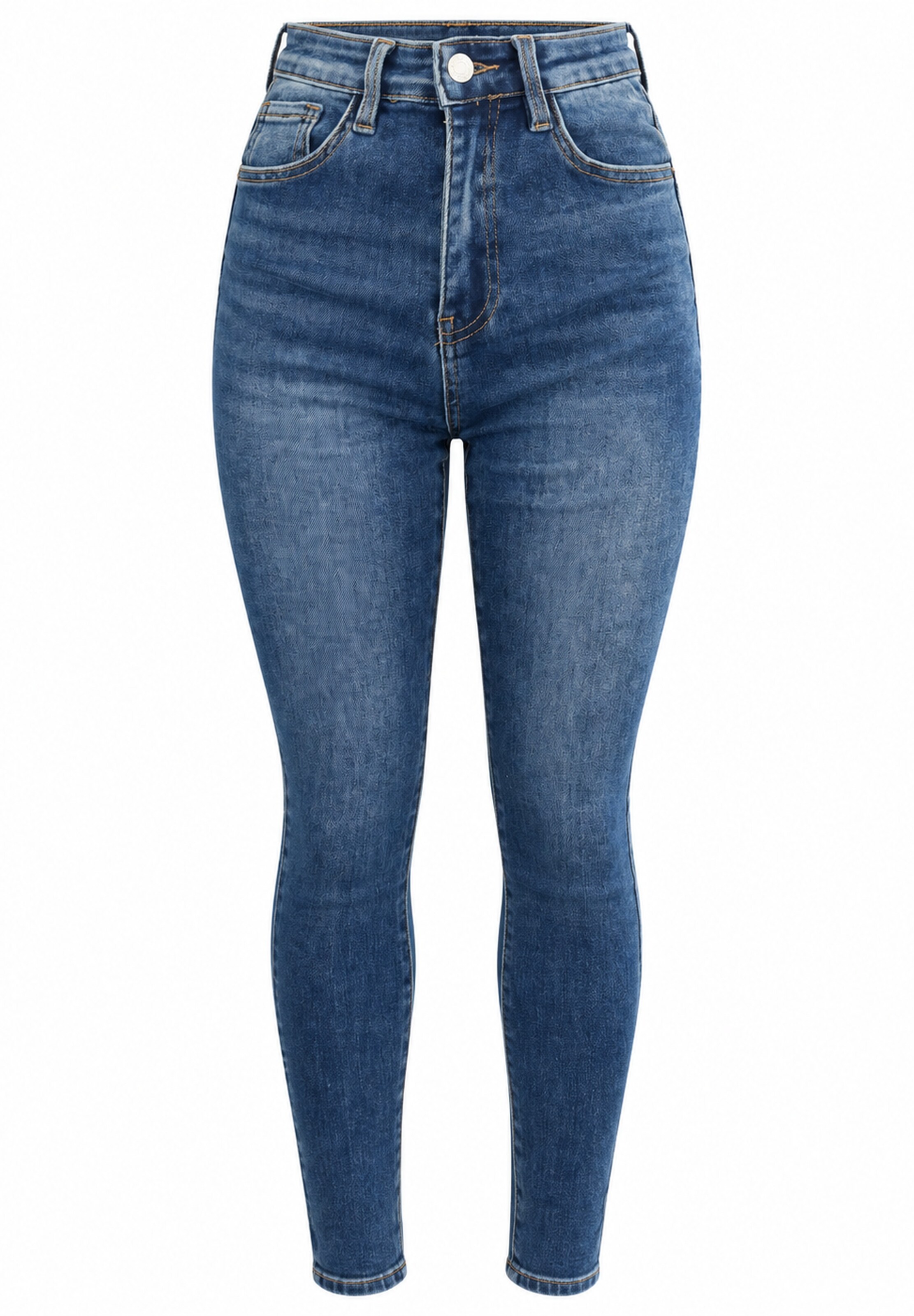 Elara Skinny Jeans in Blauw: voorkant