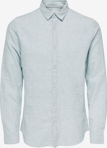 Only & Sons - Camisa 'Caide' en azul: frente
