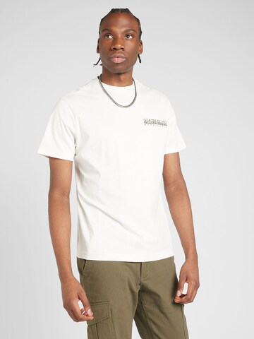 NAPAPIJRI Shirt 'S-GOUIN' in Wit: voorkant