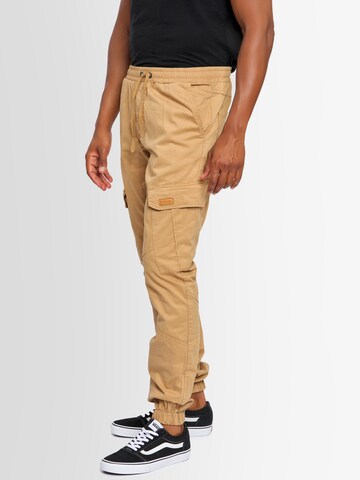 Alessandro Salvarini Regular Cargobroek 'ASComfi' in Beige: voorkant