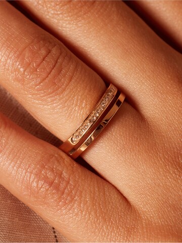 Lucardi Ring in Gold: front