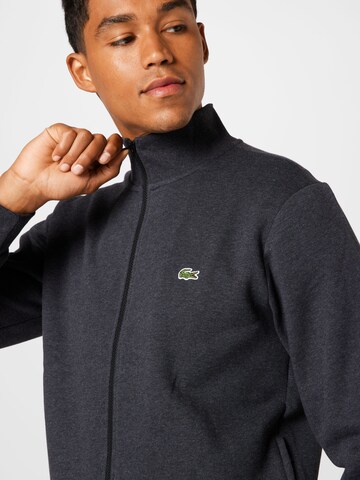 LACOSTE Zip-Up Hoodie in Grey