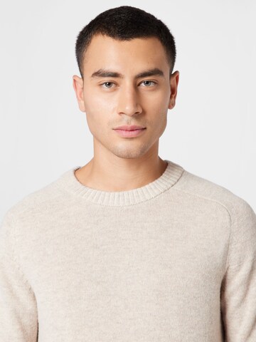 SELECTED - Jersey 'Coban' en beige