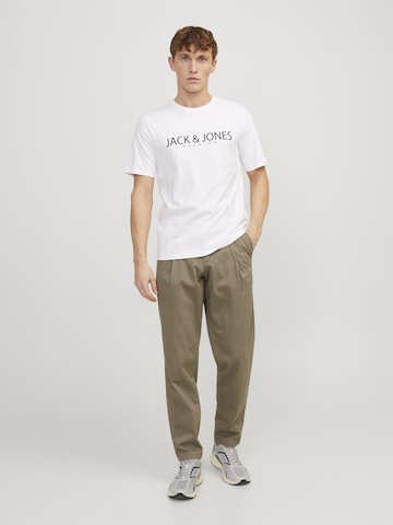 JACK & JONES Wide Leg Chinohose in Grün