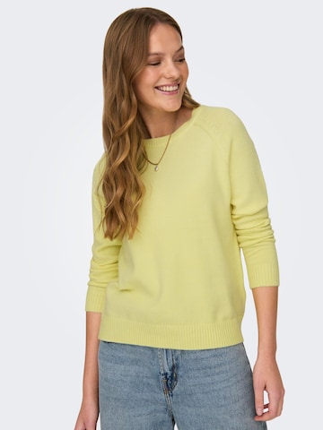 ONLY Sweater 'Lesly Kings' in Yellow: front