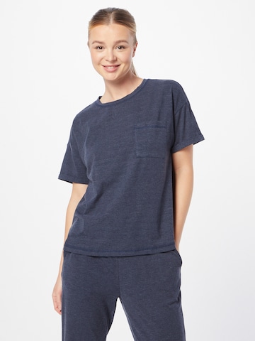 ESPRIT - Camiseta para dormir en azul: frente