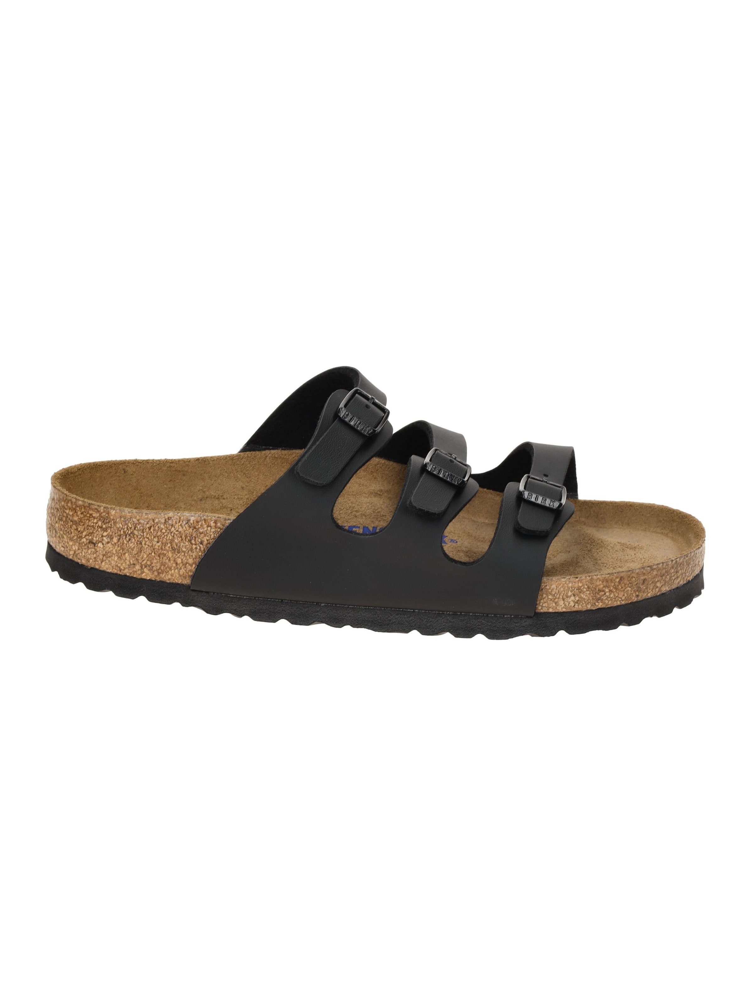 BIRKENSTOCK Pantolette 'Birkenstock Florida 53011' in Schwarz