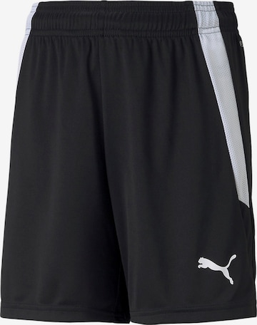 PUMA Regular Workout Pants 'TeamLiga' in Black