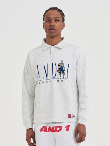 pilka AND1 Megztinis be užsegimo: priekis