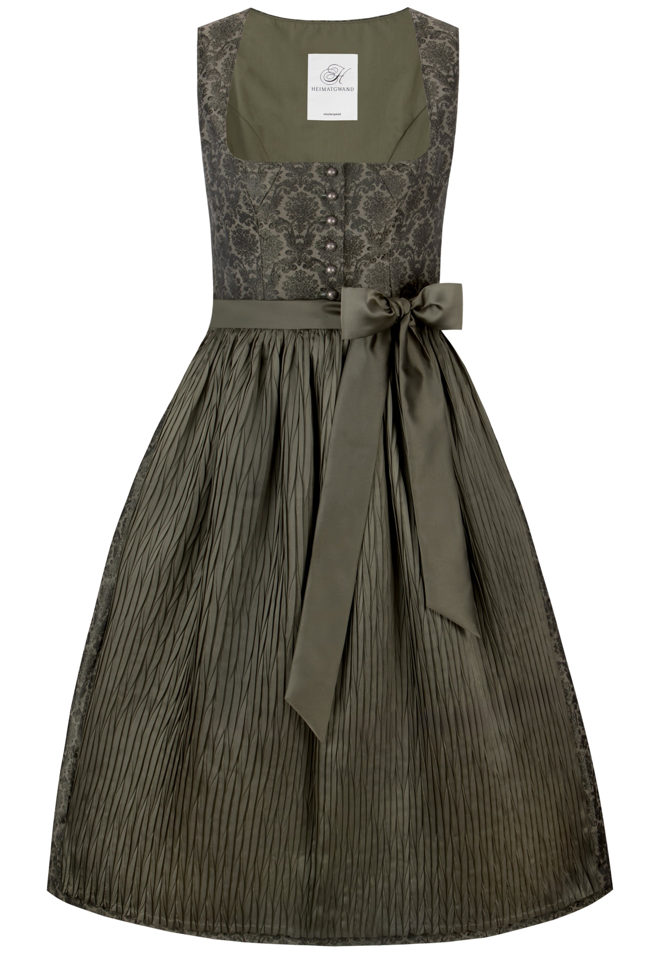 STOCKERPOINT Dirndl in Grün: Vorderseite