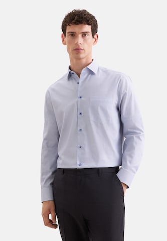 Fit confort Chemise business SEIDENSTICKER en bleu : devant