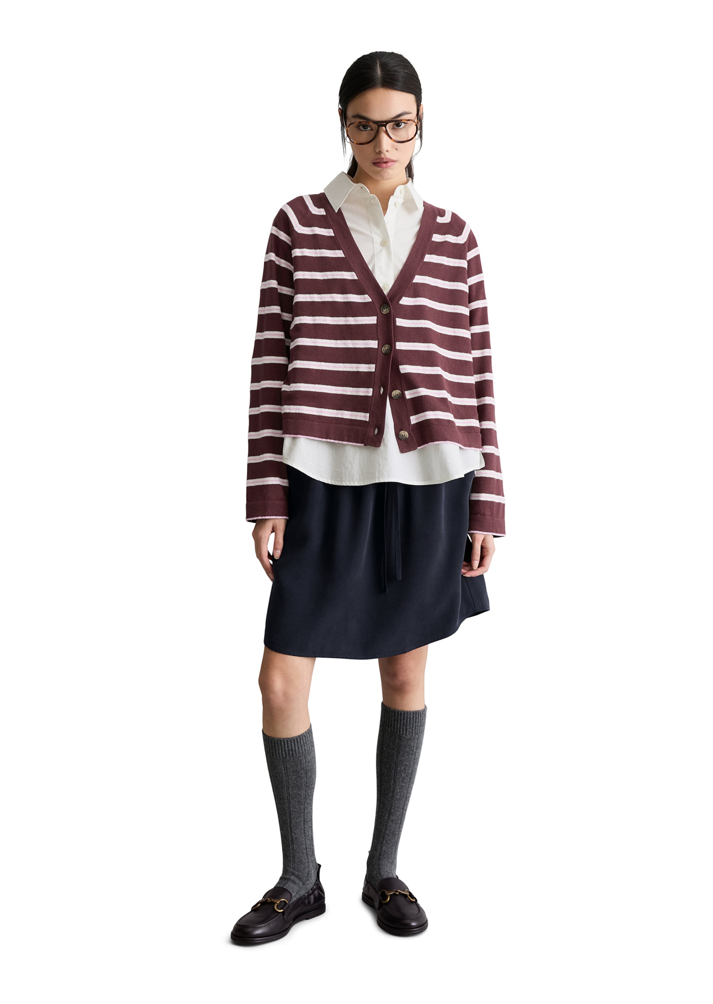 Marc O'Polo DENIM Strickjacke in Braun