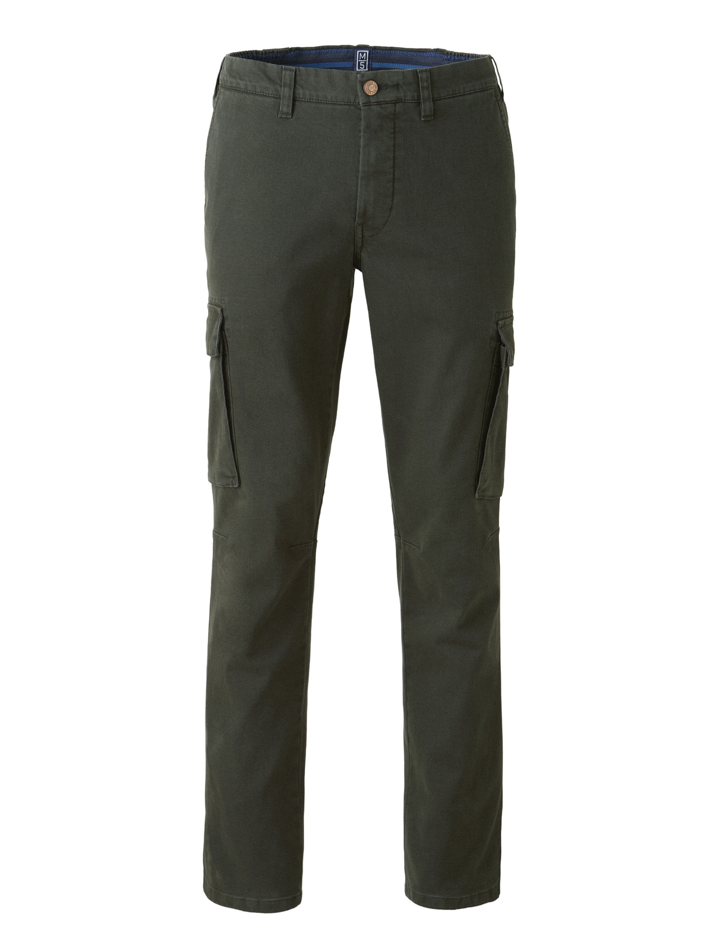 Coupe slim Pantalon chino 'M5 Cargo 2-6516' MEYER en vert : devant