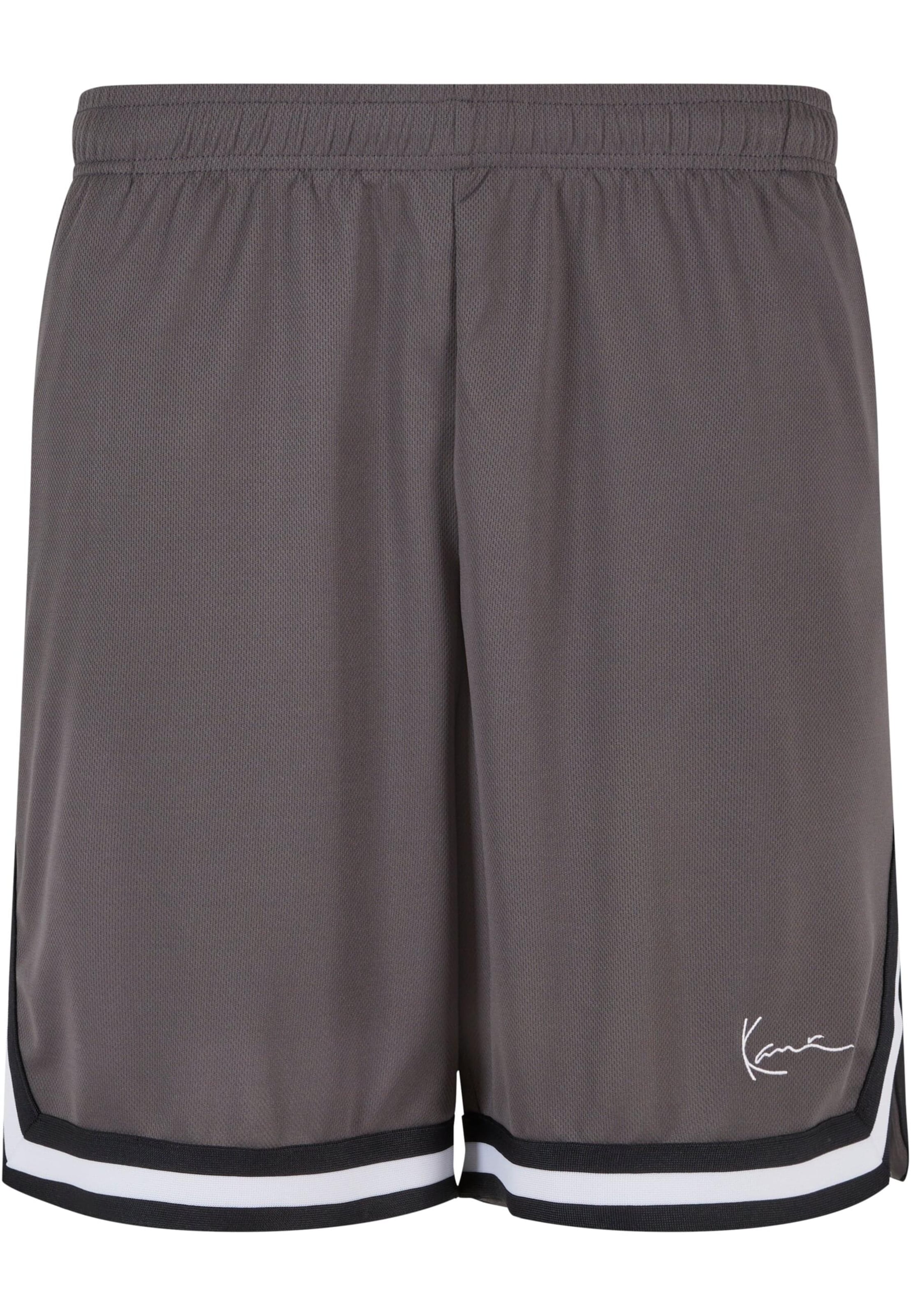 Karl Kani Loosefit Kalhoty 'Essential' – šedá: přední strana