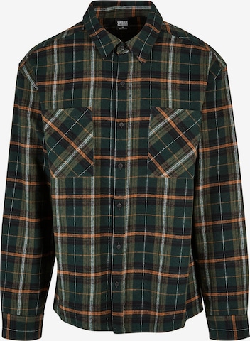 Comfort fit Camicia 'Fane' di Urban Classics in verde: frontale