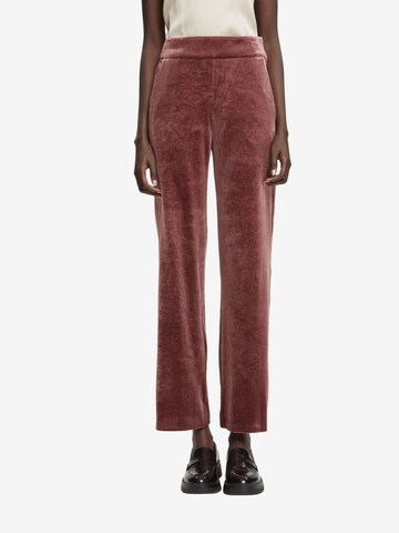 ESPRIT Loose fit Pants in Red: front