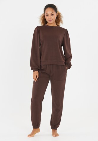 Athlecia Sweatshirt 'Jillnana' in Braun