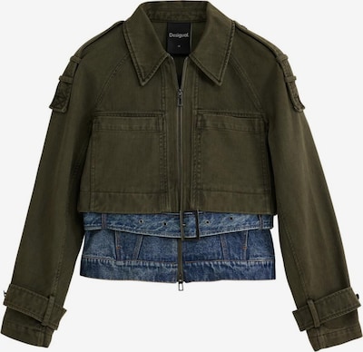 Parka de primăvară-toamnă Desigual pe albastru / verde, Vizualizare produs