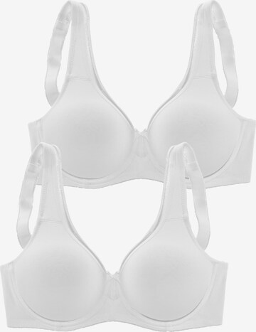 PETITE FLEUR Bra in White: front