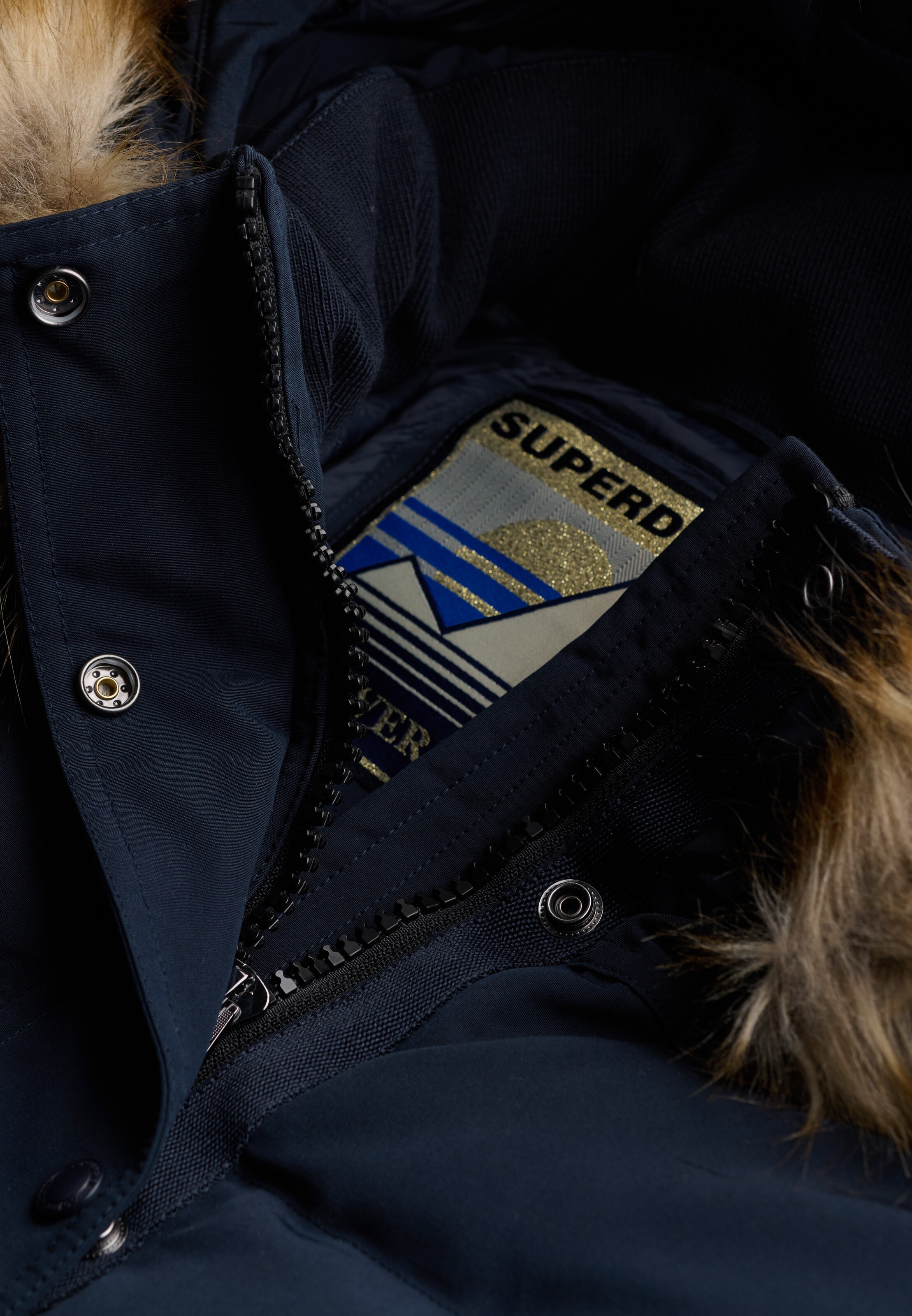 Superdry & Co Winter Jacket 'Everest' in Blue