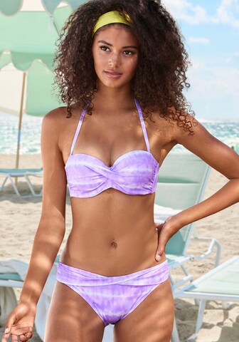 s.Oliver Bandeau Bikini top in Purple: front