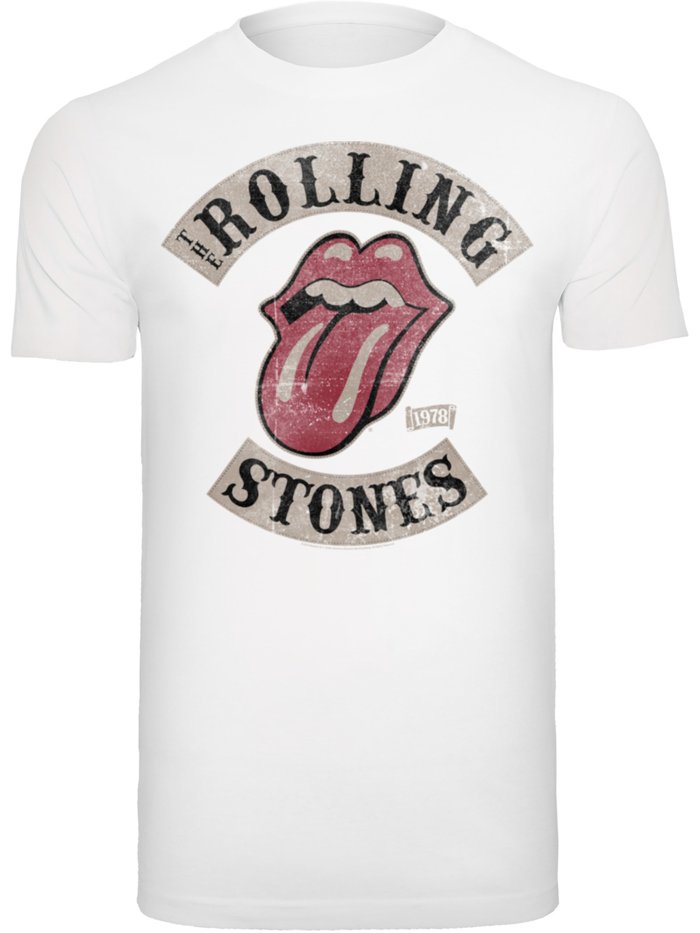 F4NT4STIC T-Shirt 'The Rolling Stones' in Weiß: Vorderseite