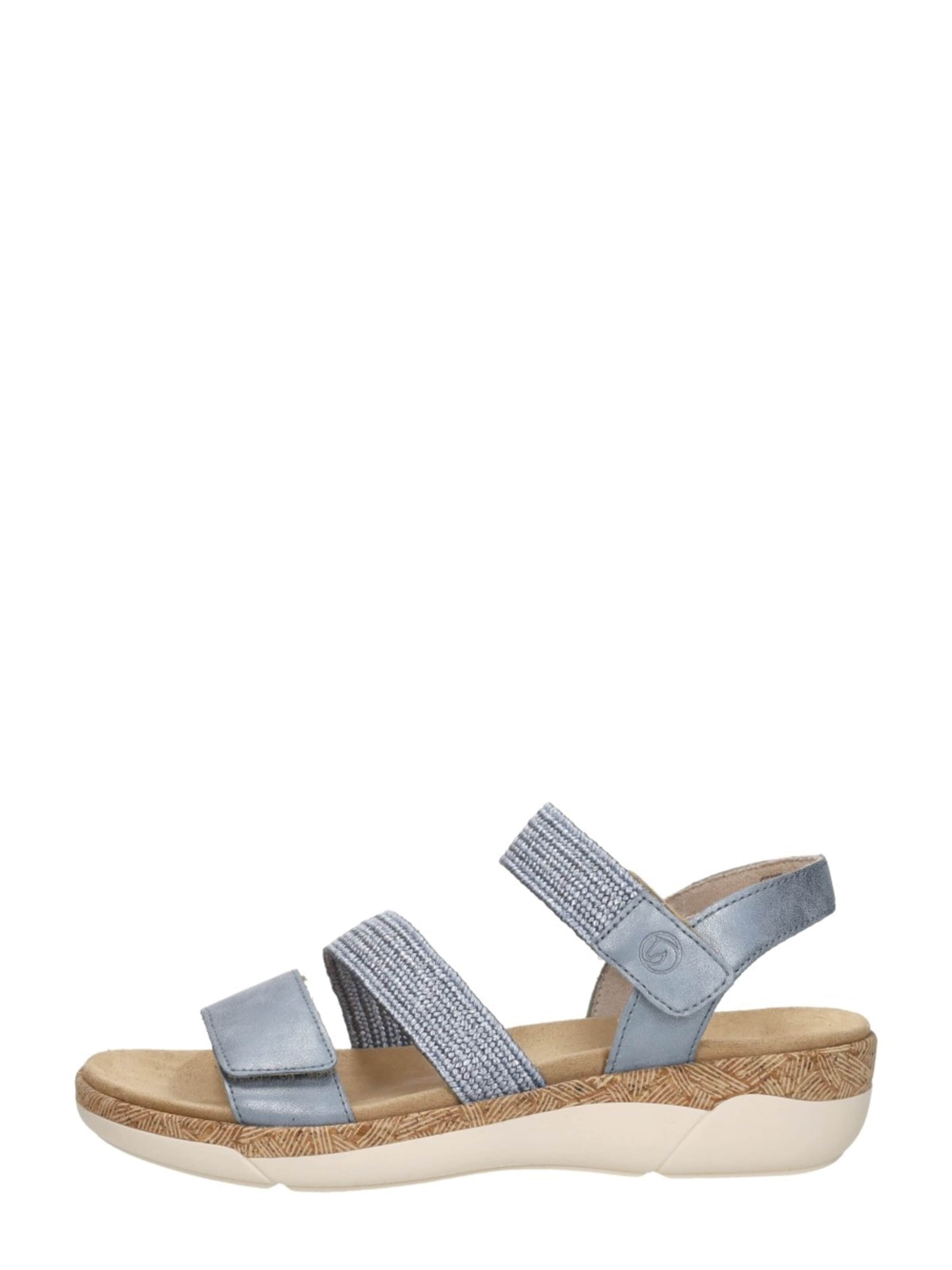 Sandales 'Sandalen Plat' REMONTE en bleu : devant