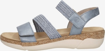 Sandales 'Sandalen Plat' REMONTE en bleu : devant