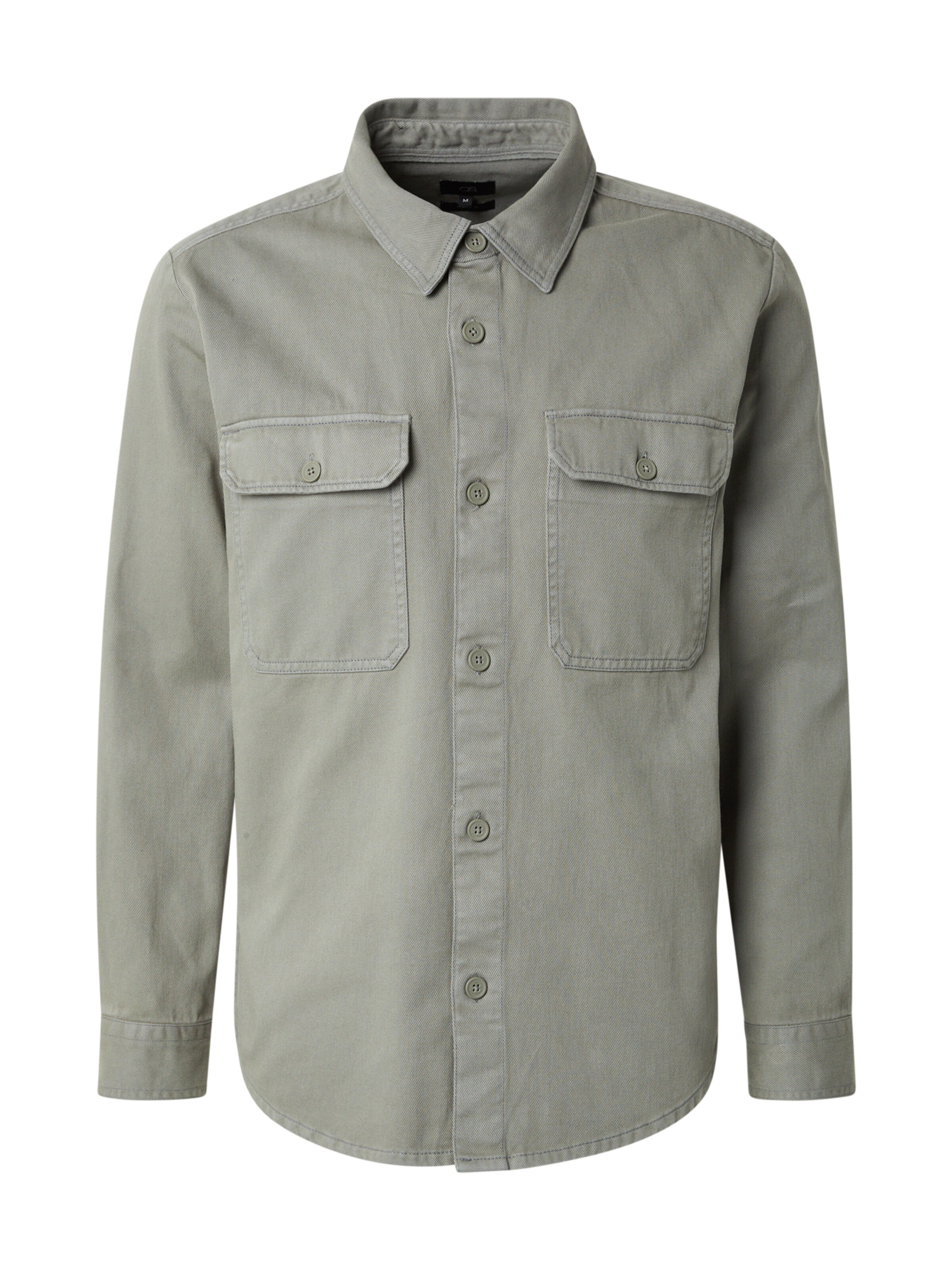 QS Regular fit Overhemd in Groen: voorkant