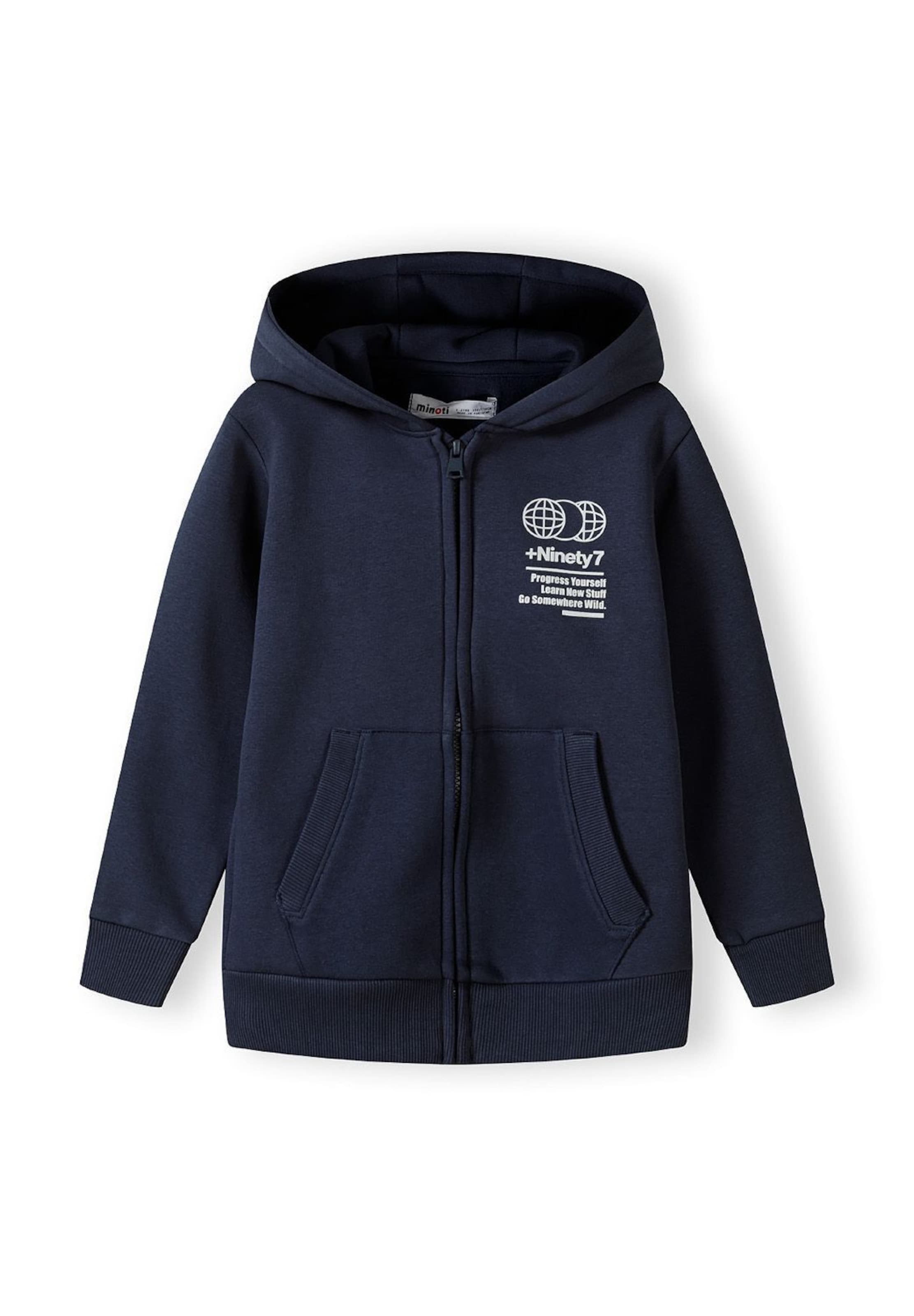 MINOTI Ζακέτα φούτερ σε μπλε: μπροστά